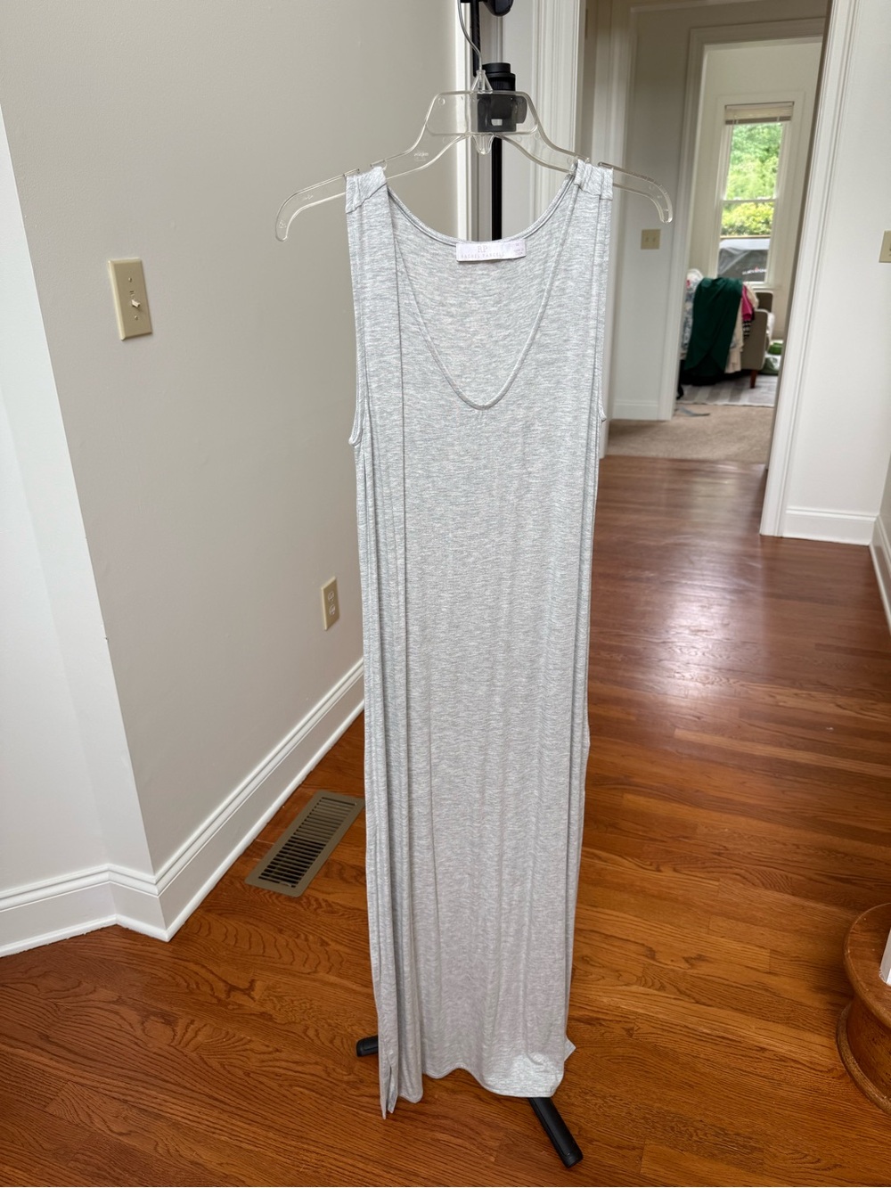 Rachel Parcell Heather Gray Scoop Neck Maxi Dress